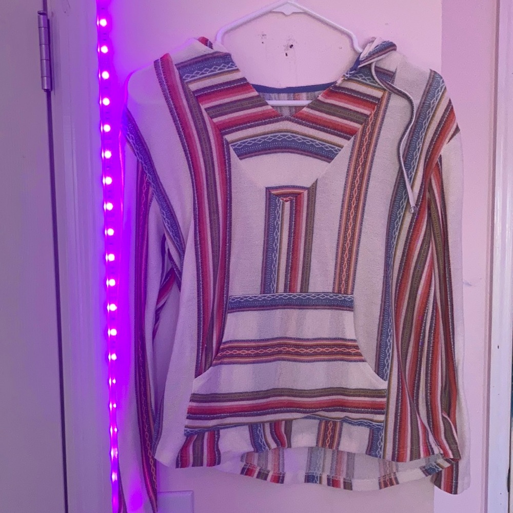 Forever 21- striped sweatshirt/hoodie